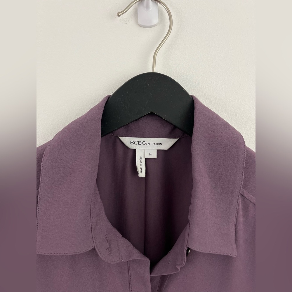 BCBGeneration Mauve Shirt Dress - Picture 5 of 16